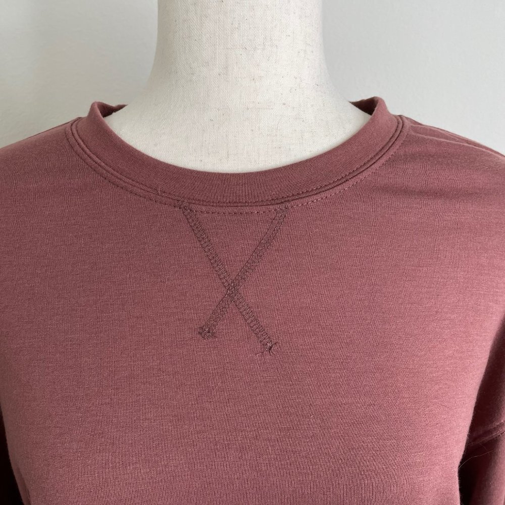 Gentle Fawn Ava Pullover Crop Top Auburn Soft Balloon Sleeve Knit - Picture 7 of 12